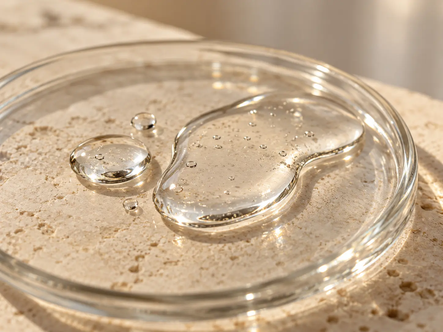 Clear moisture texture representing glycerin